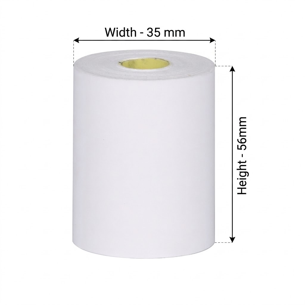 56mm x 35mm Thermal Paper Roll (Bus Ticket Roll)